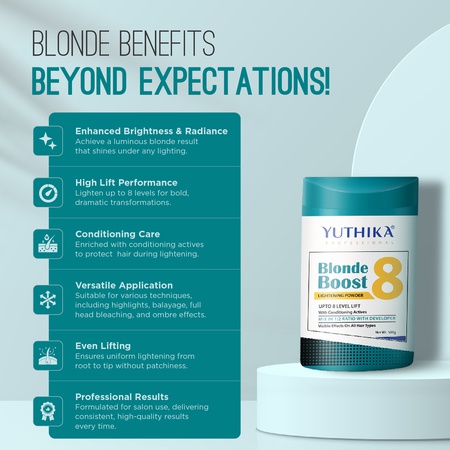 Yuthika Professional Blonder Powder 500g