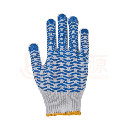 Рабочие перчатки с ПВХ волнами и точками