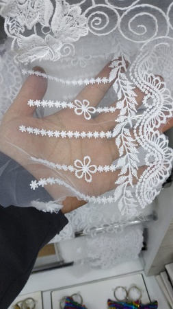 Pamuklu dantel organze Bengalce