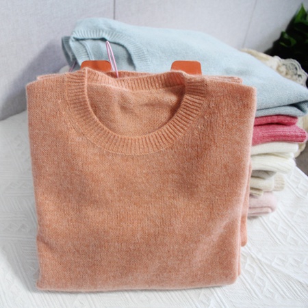 Kaschmirpullover Damen 100 reiner Kaschmirpullover Herbst und Winter Strickboden Pullover Rundhals Pullover lockerer Pullover dünn