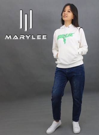 Женские трикотажные худи на оптом с принтом (щелкография) с Билли Айлиш