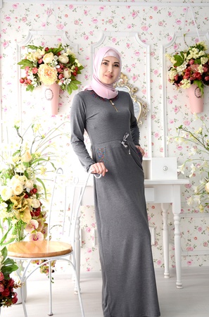 Платье с замком