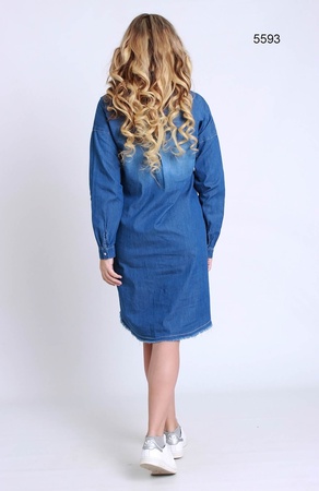 Denim gömlek elbise