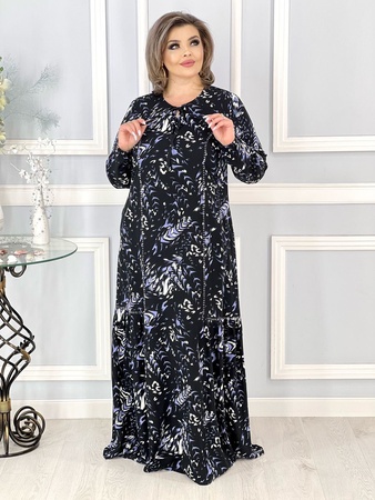 Нарядное платья с шнуровкой по вороту