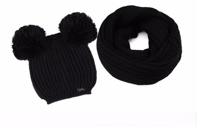 Çocuk seti şapka + snood (kelepçe)