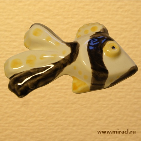 Seramik Dekor Balık Orta Zebra