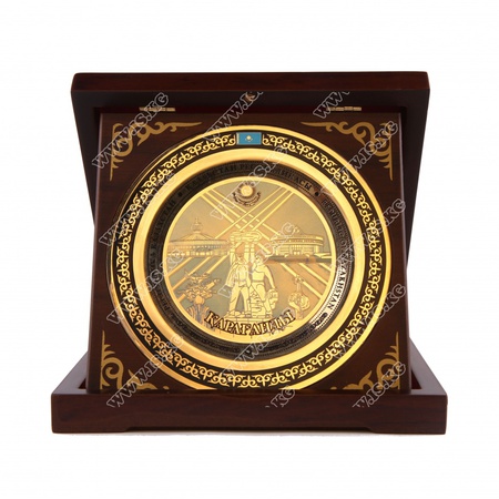 Плакетка настольная "Виды города Алматы - Казахстан"