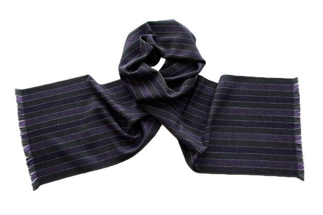 Italian silk and wool scarves for men