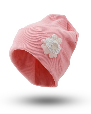 Шапка трикотажная  для новорожденных на завязках