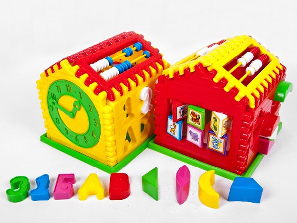 Домик со СЧЁТАМИ и часами логический (18шт)