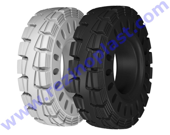 Шины цельнолитые для вилочных погрузчиков