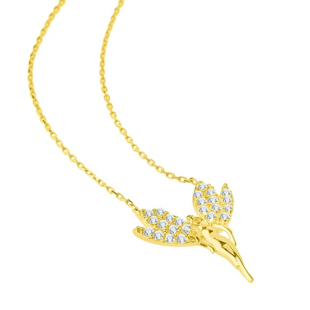 Even & Pétra 14 Ayar Altın Taşlı İyilik Perisi Kolye