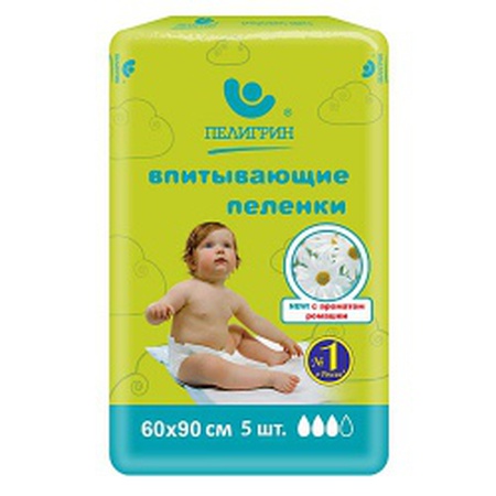 Absorbierende Windeln mit Kamillenaroma, 60x90 cm