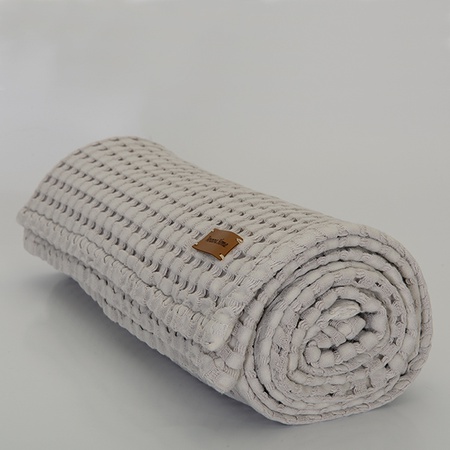 Bebek %100 Organik Pamuk Battaniye Gri