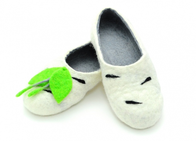 Мягкие войлочные тапочки «Березка»