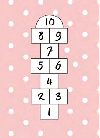 Нескользящая основа с цифровой печатью, Моющаяся ткань из перьев жеребенка, коврик для детской комнаты-M2