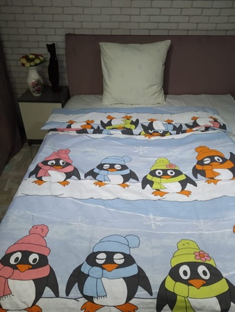 Постельное белье, 1.5 спальное, фланель