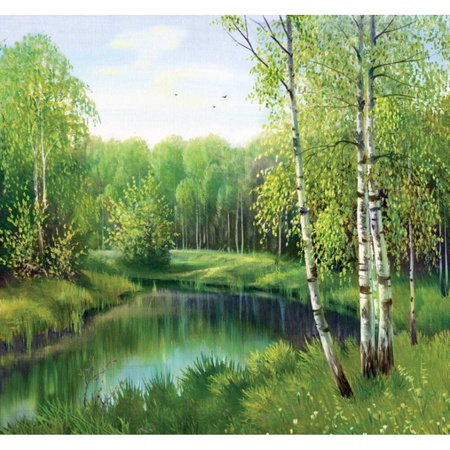 An einem ruhigen Fluss / 6 Blätter