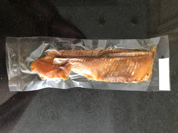 Ribs of roach with caviar