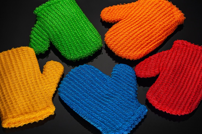 Children's bath sponge "Mitten"