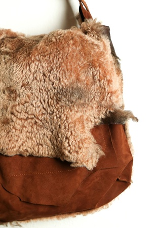 Замшевая сумка ручной работы