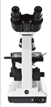Binoküler biyolojik mikroskop, objektifler 4x, 10x, 40x, 100x