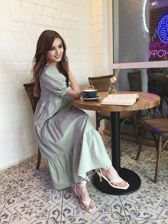 Длинное платье хлопок (артикул ml 109)