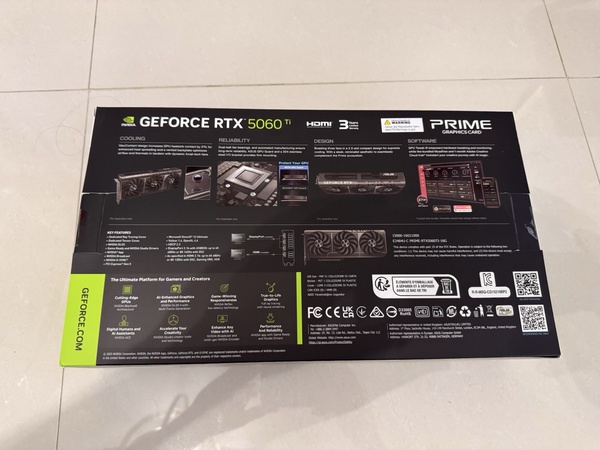 ASUS GeForce RTX 5060 Ti Prime OC GDDR7 16GB Graphics Card