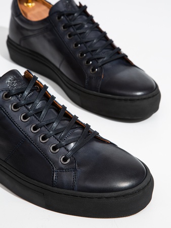 Кожаные кеды / кроссовки ручной работы из 100% итальянской кожи PHILIPPE ANDERS LONDON