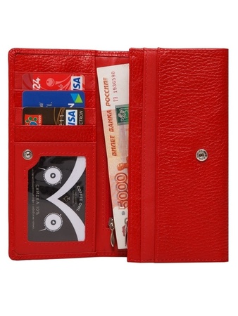 Кошелёк большой женский натуральная кожа ПЖ08