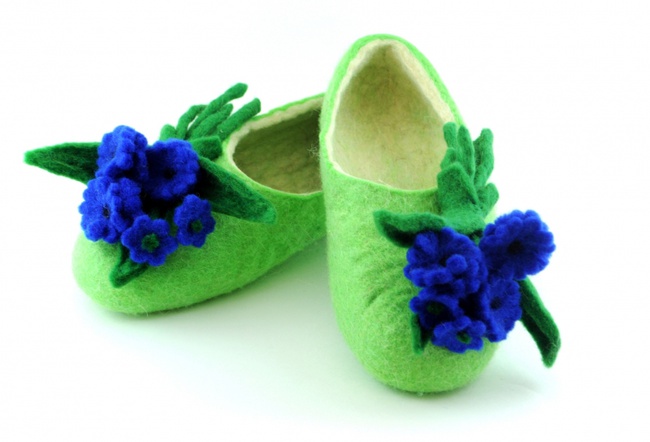 Slippers for women "Cornflower"