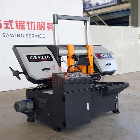 鲁班金属带锯床金属锯切专用带锯床GB4228卧式锯床