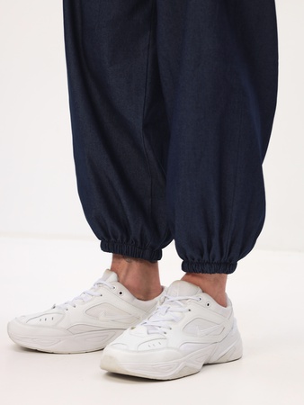 Штаны Джинсовые укороченные широкие