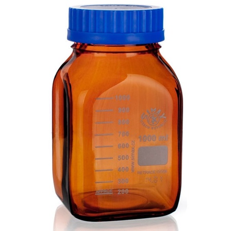 Квадратная банка из темного стекла