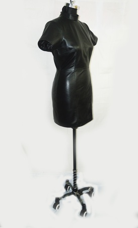 women  genuine leather dress, women 100% leather outfit