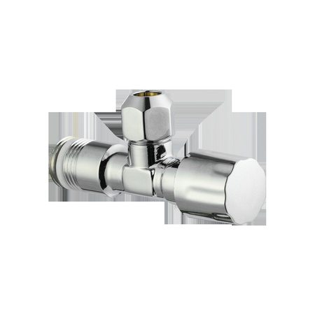 Slow open brass angle valve