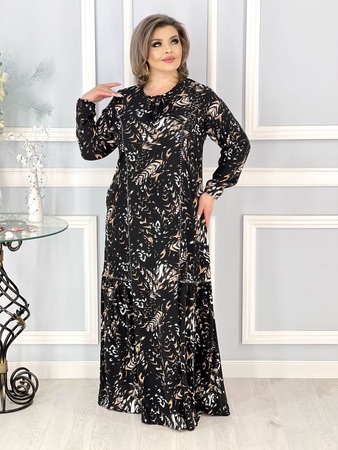 Нарядное платья с шнуровкой по вороту