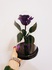 Роза в колбе 28см премиум пурпурный