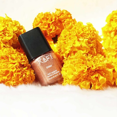 Nail Lacquer Glitter-Fire & Gold-0.35 US FL OZ - Longwear Nail Polish Collection