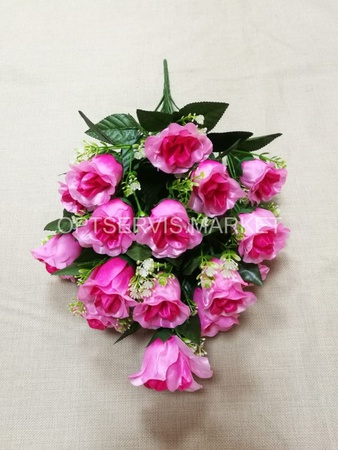 Yeşil &quot;Paris&quot; 55 cm, 24 tomurcuklu gül buketi