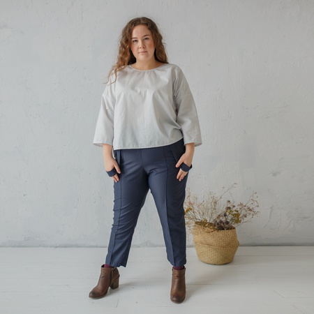 Брюки с завышенной талией