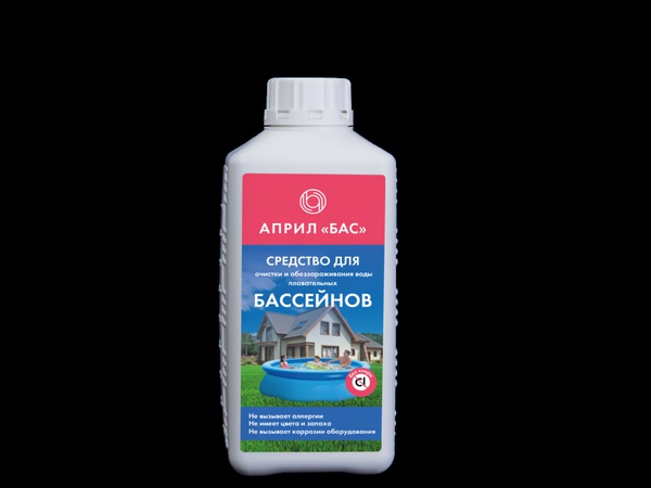 For water disinfection in the Pool "April-Bas" 1l
