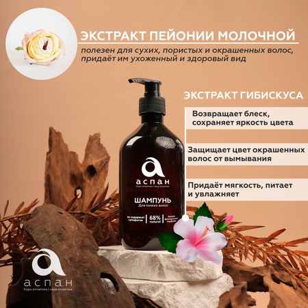 Aspan Shampoo for fine hair shampoo 500 ml