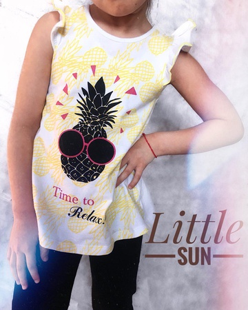 Комплект (туника,лосины) для девочек