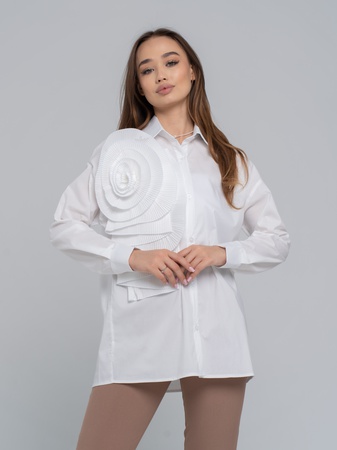 Рубашка женская с розой