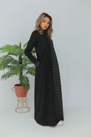 Комбинированное платье