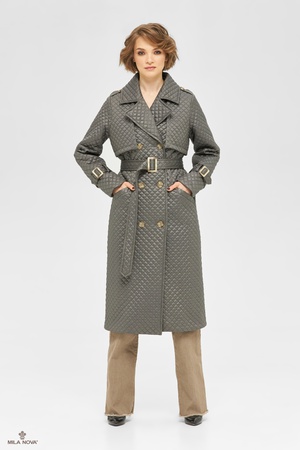 MILA NOVA ПЛАЩ ПВ-236 СЕРЫЙ