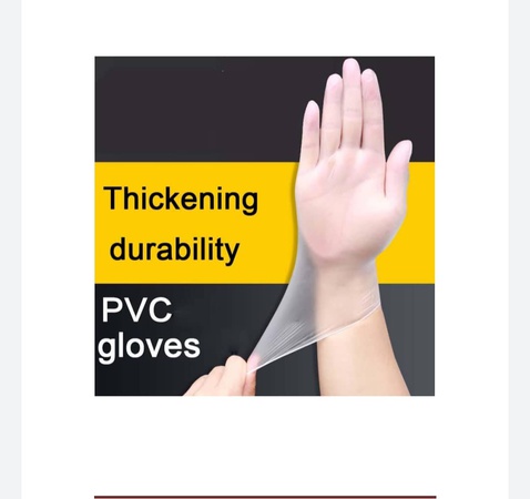 Nitrile and vinyl gloves