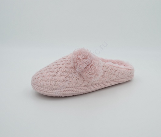 Тапочки с плюшевыми помпонами L-304