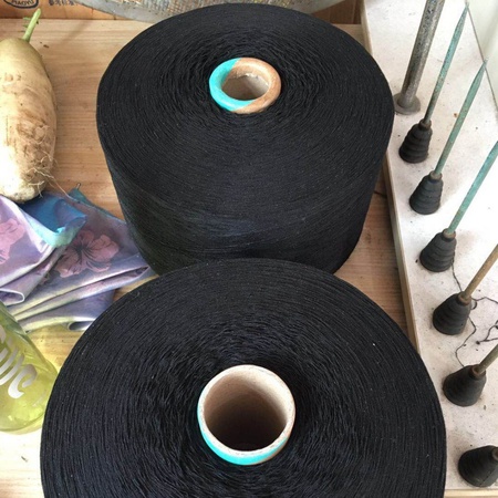 Blended yarn 10nm (6ne) black China
